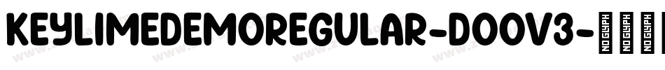 KeyLimeDemoRegular-DOOV3字体转换