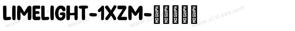 Limelight-1XzM字体转换