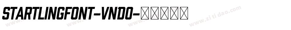 Startlingfont-vnDO字体转换