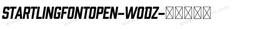 Startlingfontopen-woDZ字体转换
