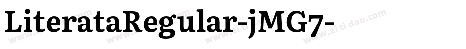 LiterataRegular-jMG7字体转换