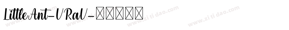 LittleAnt-VRaV字体转换