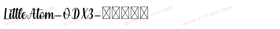 LittleAtom-ODX3字体转换
