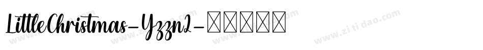 LittleChristmas-Yzzn2字体转换