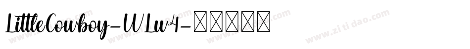 LittleCowboy-WLw4字体转换