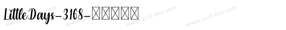 LittleDays-3168字体转换
