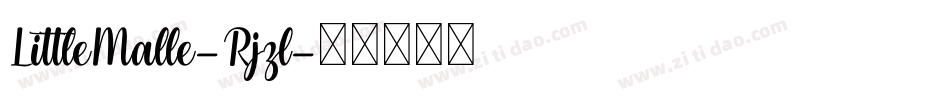 LittleMalle-Rjzl字体转换