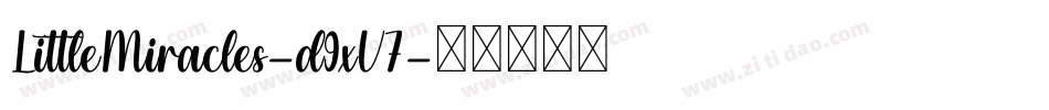 LittleMiracles-d9xV7字体转换