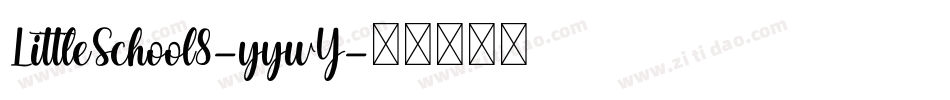 LittleSchool8-yywY字体转换