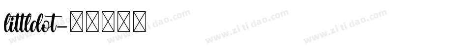 littldot字体转换