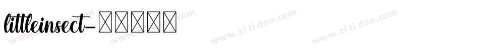 littleinsect字体转换