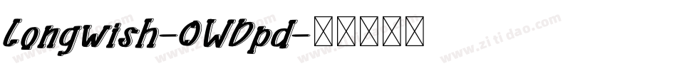 Longwish-0WDpd字体转换
