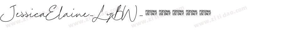 JessicaElaine-LyBW字体转换
