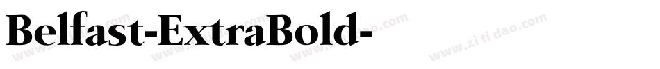 Belfast-ExtraBold字体转换