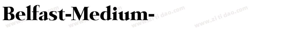 Belfast-Medium字体转换