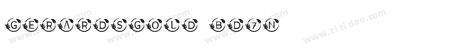 GerardsGold-Bd7n字体转换