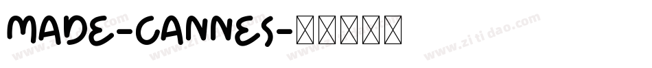 MADE-Cannes字体转换