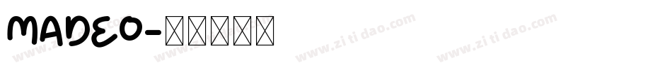 MADEO字体转换
