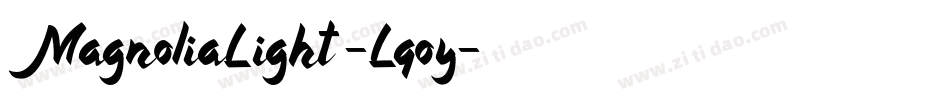 MagnoliaLight-Lqoy字体转换