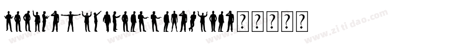 Human-Silhouettes-Five字体转换