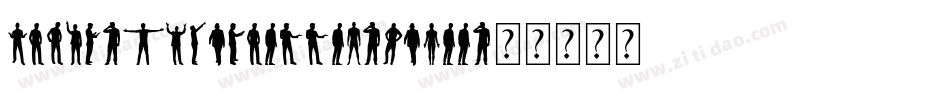 Human-Silhouettes-Three字体转换