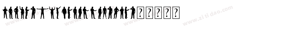 Human-Silhouettes-Two字体转换