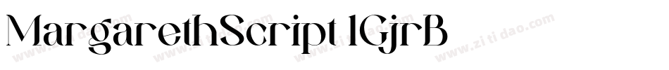 MargarethScript-1GjrB字体转换