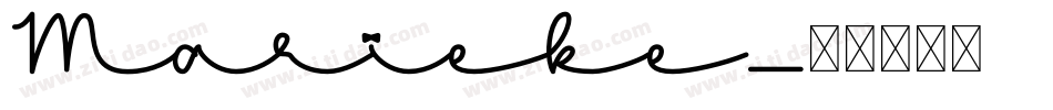 Marieke字体转换