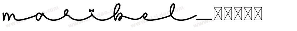 maribel字体转换