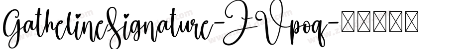 GathelineSignature-ZVpoq字体转换