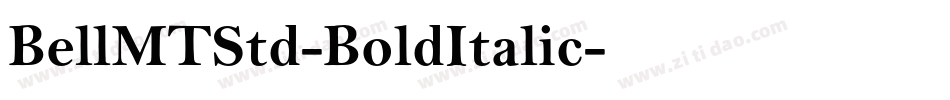 BellMTStd-BoldItalic字体转换