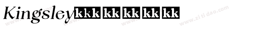 Kingsley字体转换