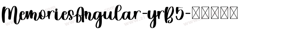 MemoriesAngular-yrB5字体转换