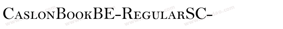 CaslonBookBE-RegularSC字体转换