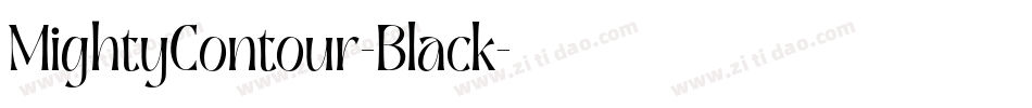MightyContour-Black字体转换
