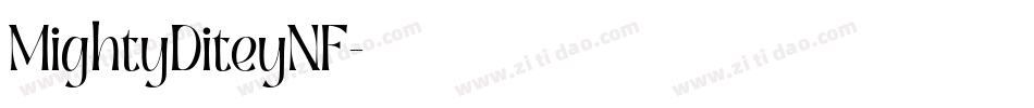 MightyDiteyNF字体转换