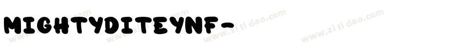 MightyDiteyNF字体转换