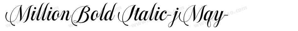 MillionBoldItalic-jMqy字体转换
