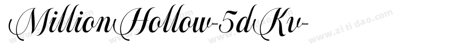 MillionHollow-5dKv字体转换