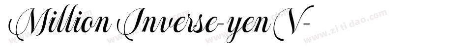 MillionInverse-yenV字体转换