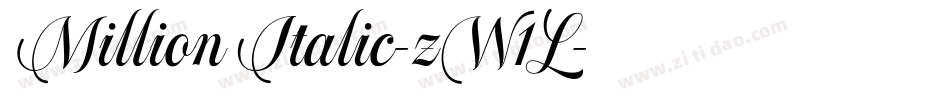 MillionItalic-zW1L字体转换