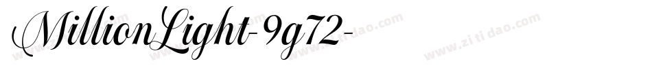 MillionLight-9g72字体转换