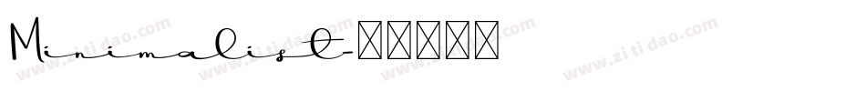 Minimalist字体转换