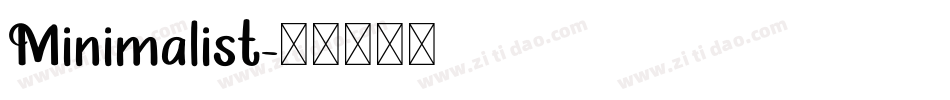 Minimalist字体转换