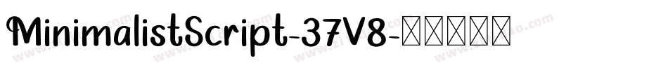 MinimalistScript-37V8字体转换