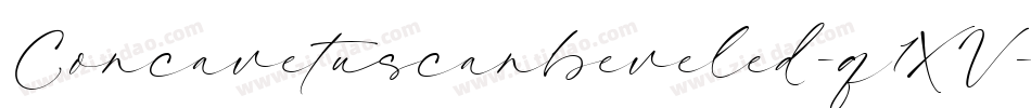 Concavetuscanbeveled-q1XV字体转换