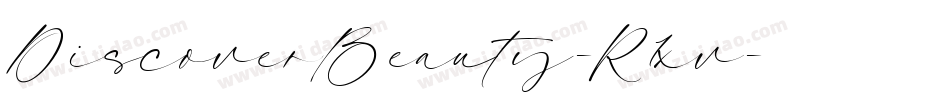 DiscoverBeauty-R1xv字体转换