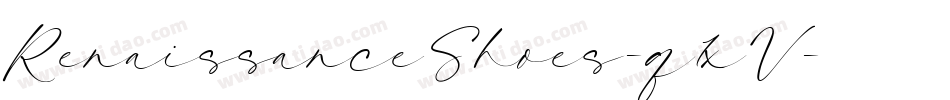 RenaissanceShoes-q1xV字体转换