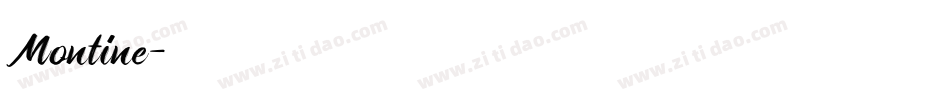Montine字体转换
