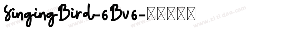 SingingBird-6Bv6字体转换